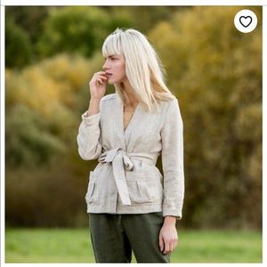notPERFECTLINEN wrap jacket Stockholm XS